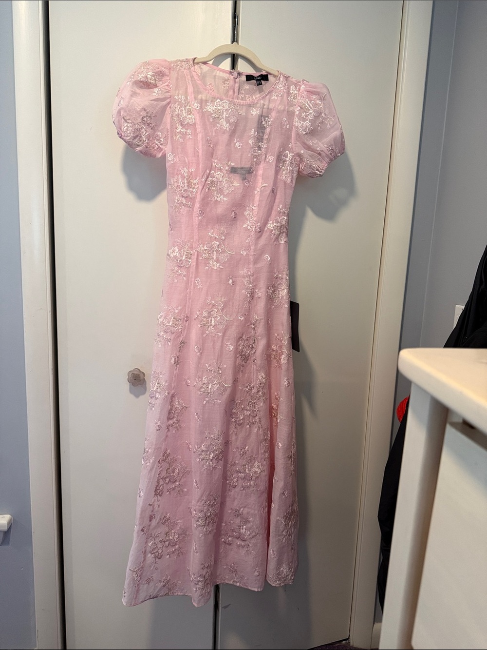 Lulus Elfrieda Blush Floral Embroidered